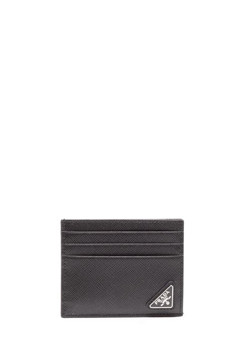 prada 2mc223 card|Black Saffiano Leather Card Holder .